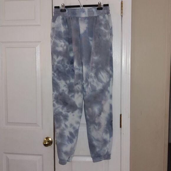 Rue 21 bluish gray tie dye sweatpants Sz L - Picture 4 of 7